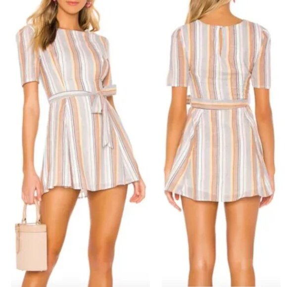 NWT Tularosa Iris Striped Mini Dress Sz. S - Picture 1 of 4